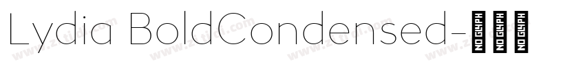 Lydia BoldCondensed字体转换